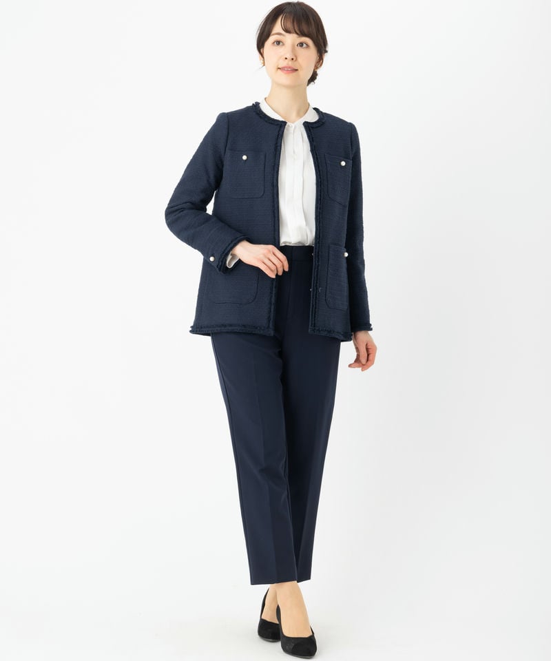 高い品質 シビラ ツイード七分袖スーツ - スーツ/フォーマル/ドレス