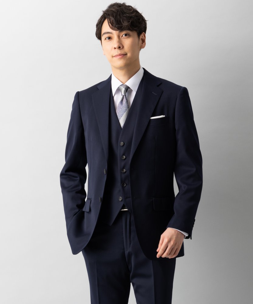 【人気が高】AB6 紳士スーツ　濃紺 スーツ