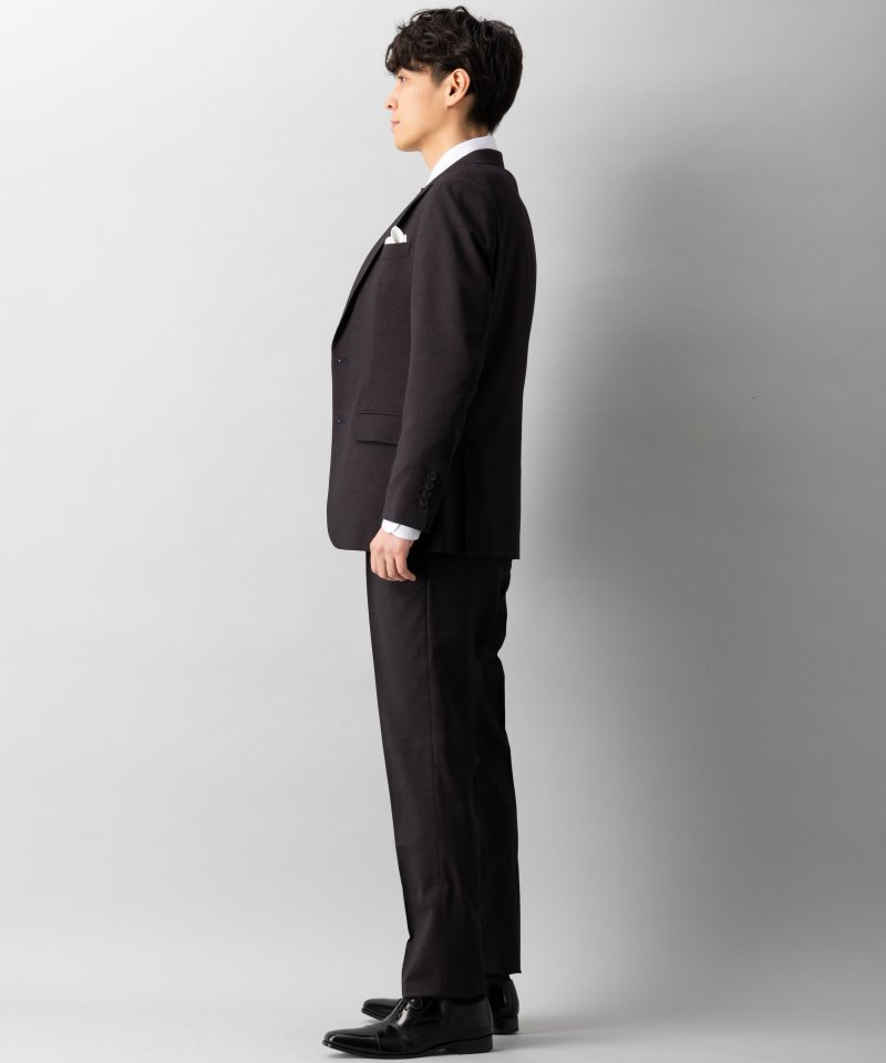 SUIT SELECT スーツセレクト レギュラーフィットスリーピーススーツ ダーク ブラウン/Y5｜結婚式パーティーのレンタルドレス・アイテムはCariru
