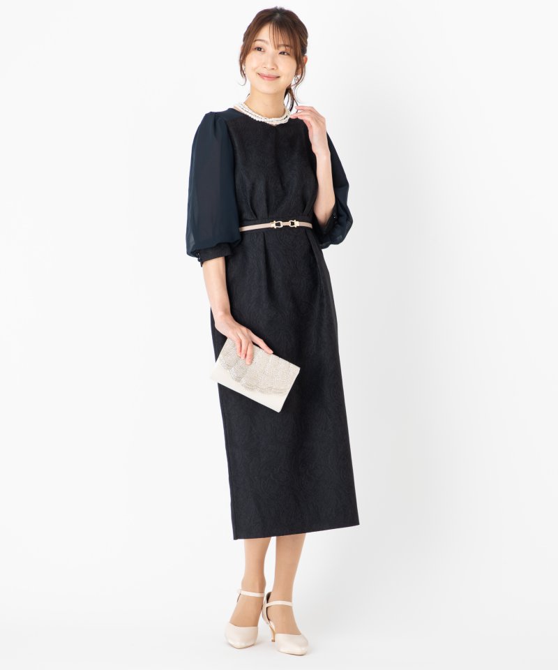 Select Shop シンプルサテンストラップパンプス ベージュ/23.5｜結婚式