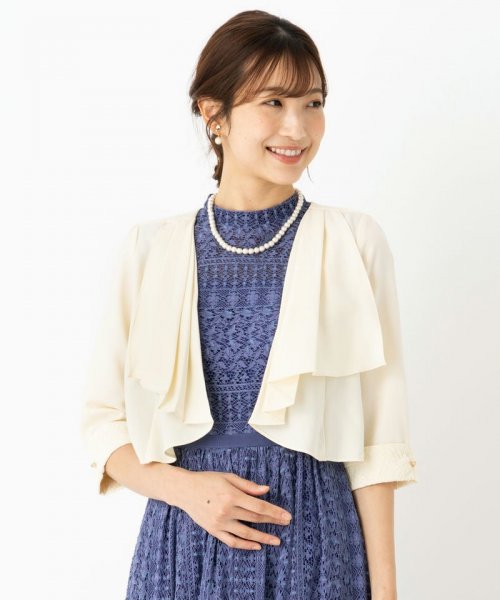 Select Shop カフス風ボレロジャケット ベージュ/M｜結婚式パーティー