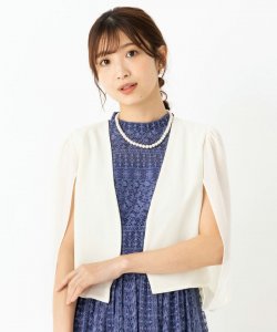 シフォンバルーンボレロ　ベージュ/M