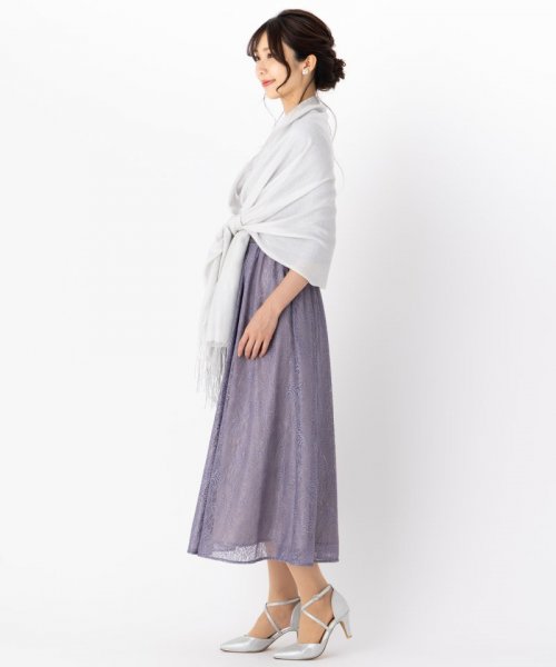Etoile TOKYO レトロ フリンジ ラメニットドレス×ストールセット