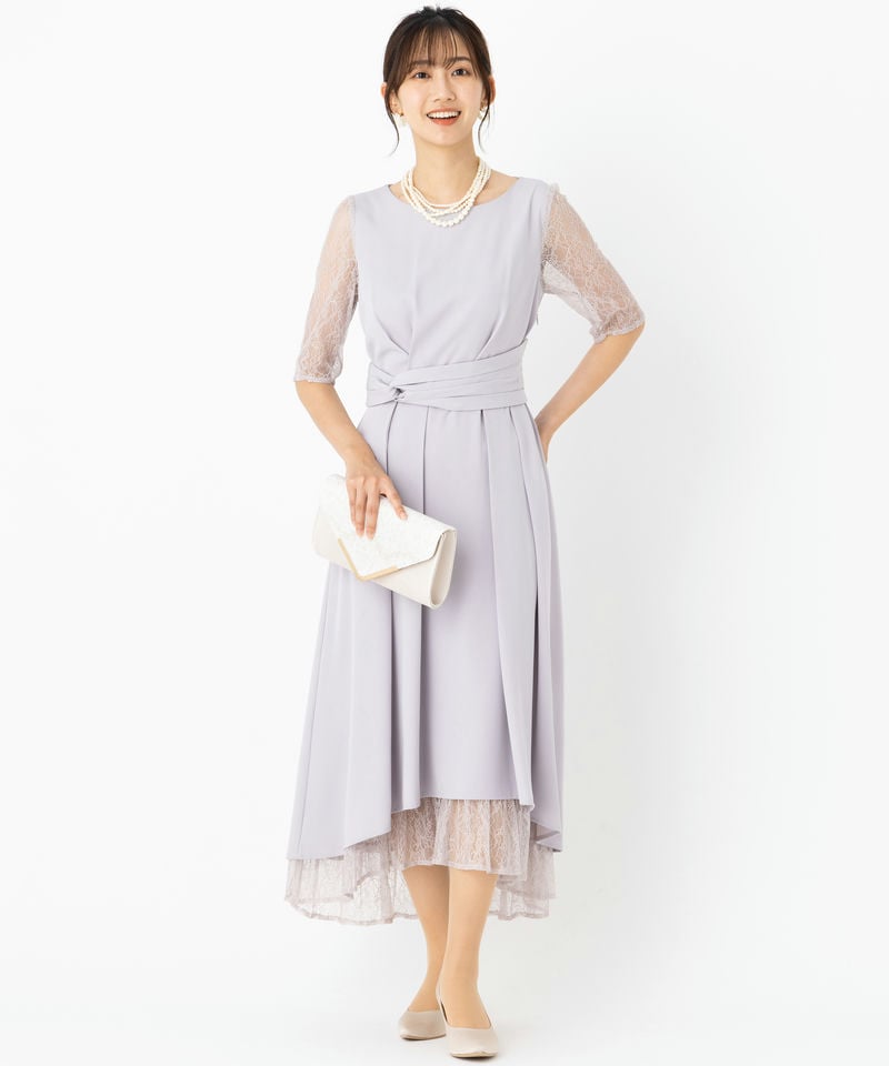Select Shop 【ドレス2点セット】ウエストモチーフベルトドレス