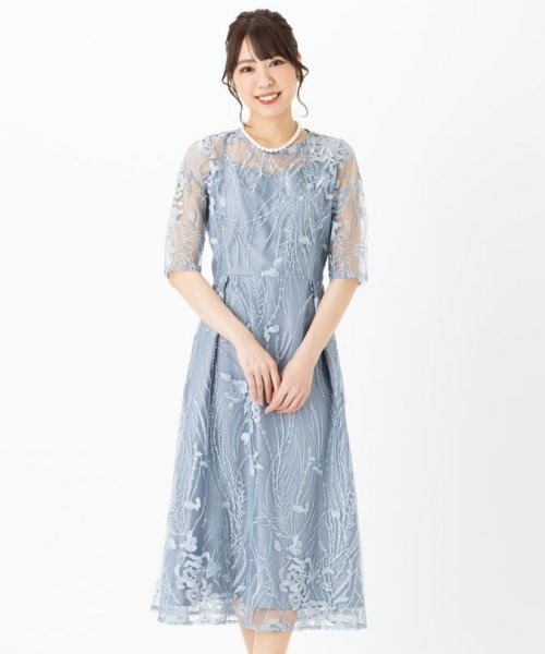 TOCCA トッカ SERENITY セレニティドレス ネイビー/S｜結婚式