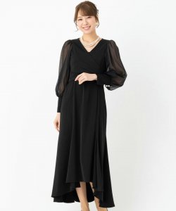 Dorry･Doll  ドリードール　クロスデザインドレス　ブラック/M