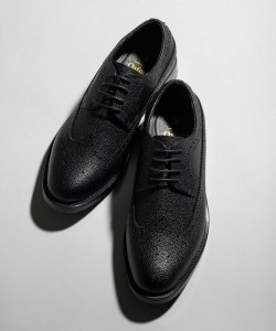 LONDON Shoe Make  ロンドンシューメイク　フルブローグウィングチップシューズ　ブラック/27