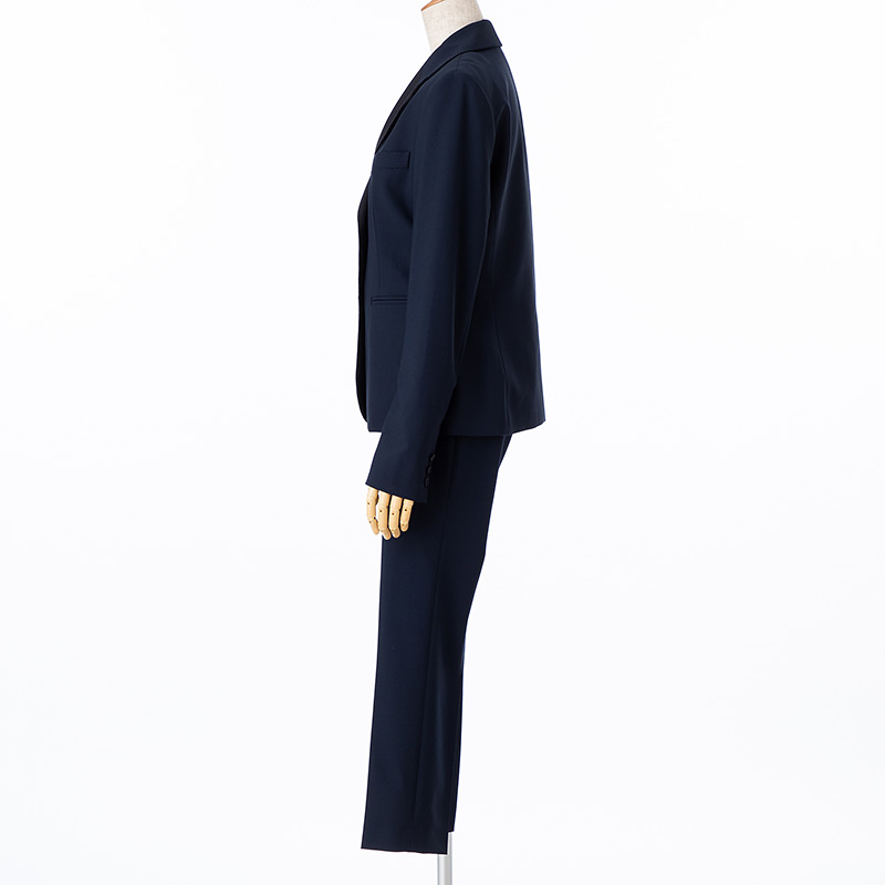 【スーツ3点SET】セオリー　ジャケット+パンツ+ブラウス　ネイビー/M-L
