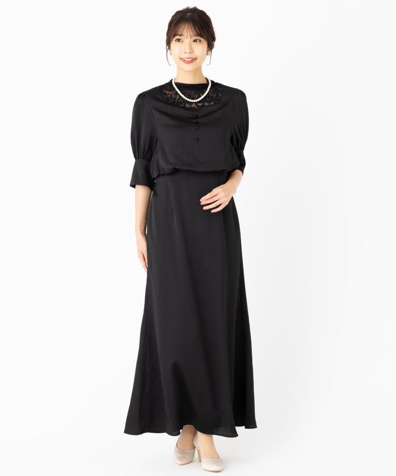 ウエスト73cm【新品】Ameri vintage ドレス　アメリヴィンテージ　ブラック