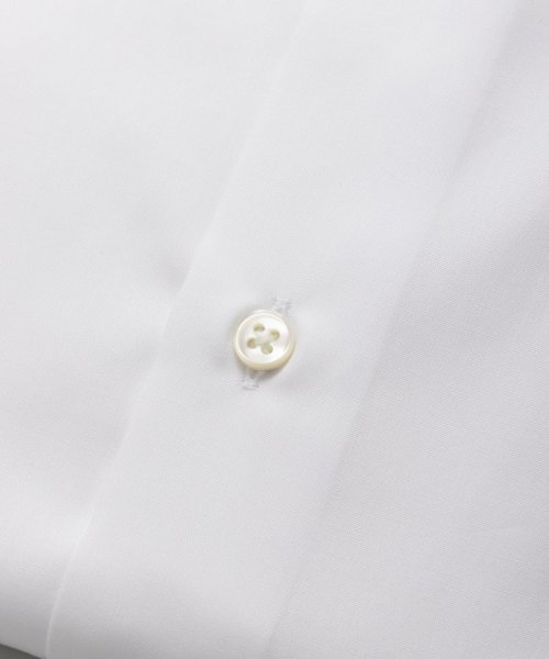 Maker's Shirt 鎌倉  ブロードクロスセミワイドカラーシャツ　ホワイト/L(41-85)
