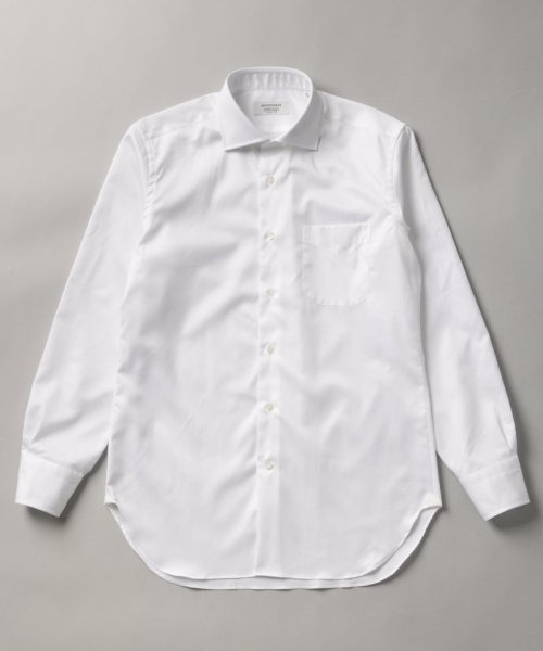 HITOYOSHI  ヒトヨシ　コンフォートフィットマイクロツイルワイドカラーシャツ　ホワイト/L(41-86)