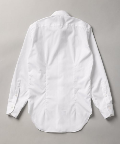 HITOYOSHI  ヒトヨシ　スリムフィットブロードセミワイドカラーシャツ　ホワイト/M-L(40-84)